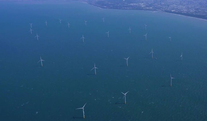 Formosa 1, Taiwan's first offshore wind farm. The country wants 15.5 gigawatts by 2035. (Credit: Ørsted)